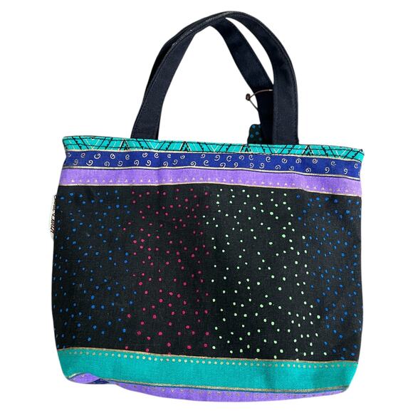 Laurel Burch Dogs Mini Tote Shopper Bag Purse - Picture 9 of 10